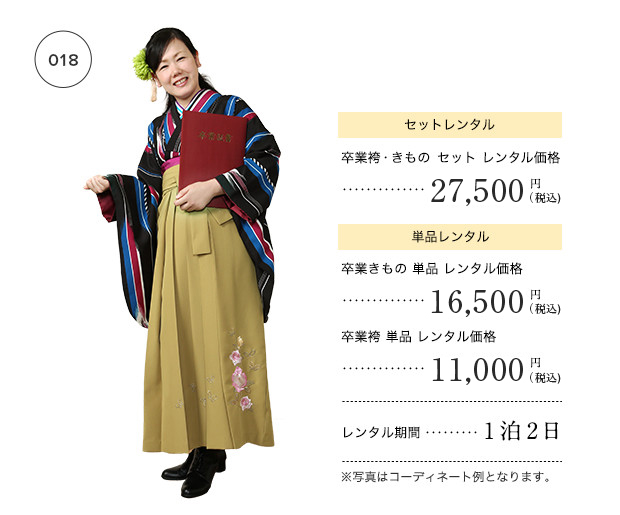 卒業袴コーディネート　夢スタイル　25,000円（税抜）